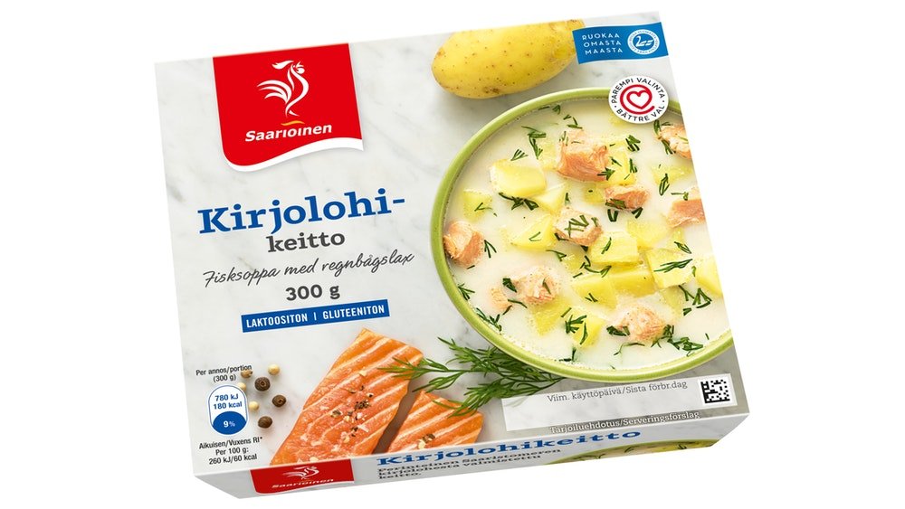 Saarioinen Klassikkokeitto kirjolohikeitto 300g – K-Market Hepokulta