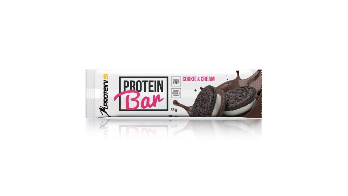 Proteini.si protein bar,55 g, cookies & cream Proteini.si Shop