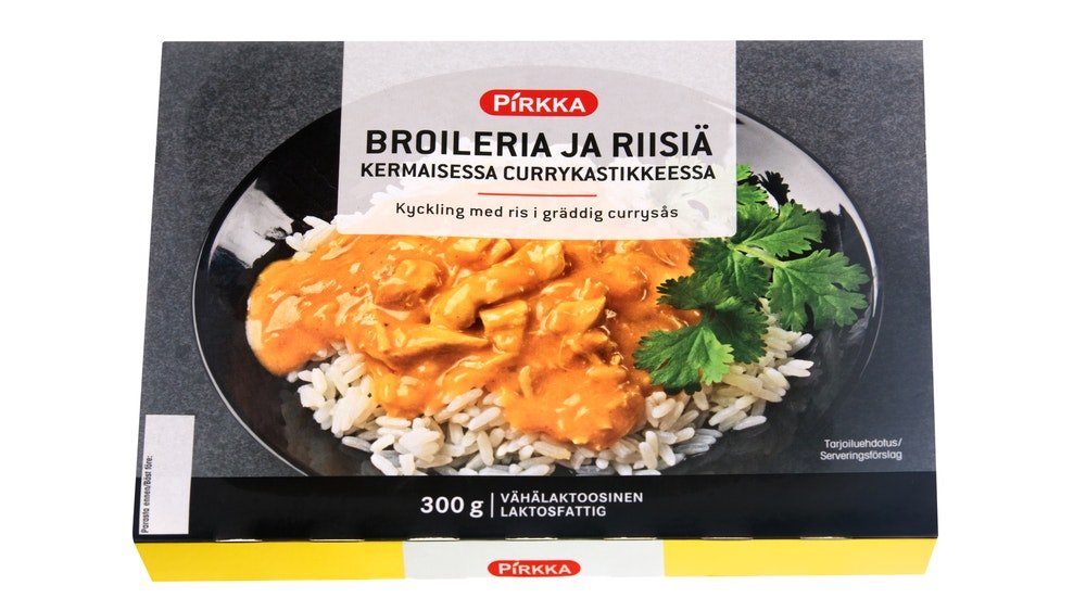 Pirkka broileria ja riisiä kermaisessa currykastikkeessa 300g – K-Market  Kanneli