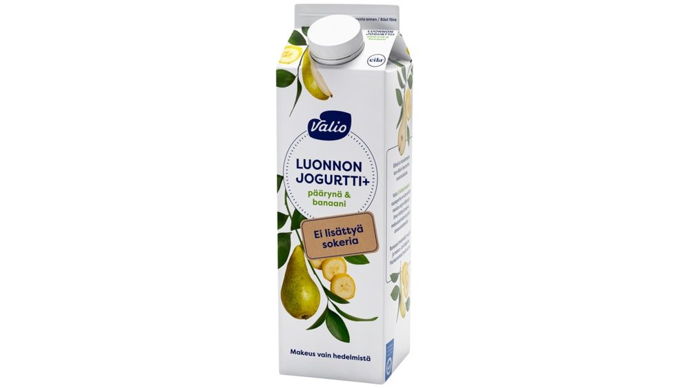 Valio Luonnonjogurtti+ 1kg päärynä&banaani laktoositon – K-Market  Kartanonkoski
