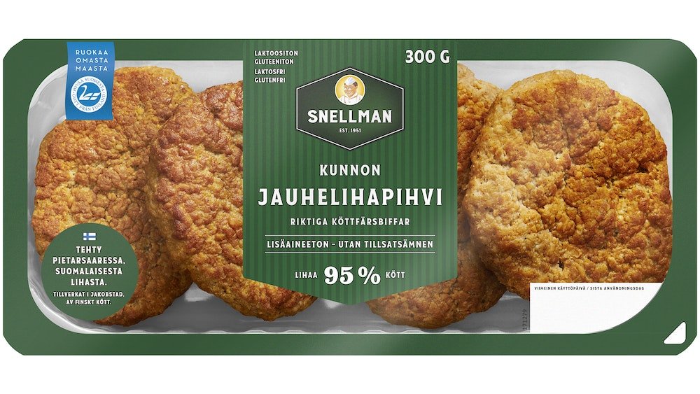 Snellman kunnon jauhelihapihvit 300g – K-Market Hepokulta