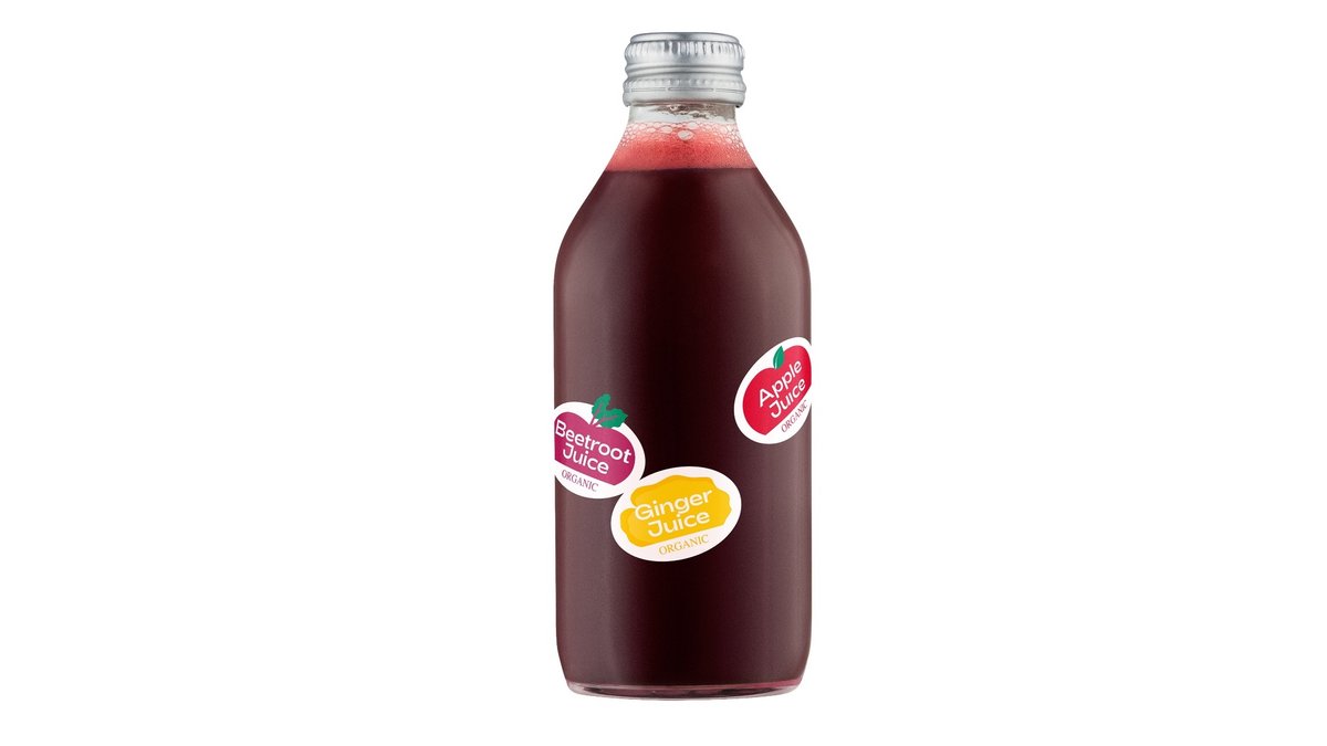 Æblejuice m. rødbede & ingefær øko. Depanneur