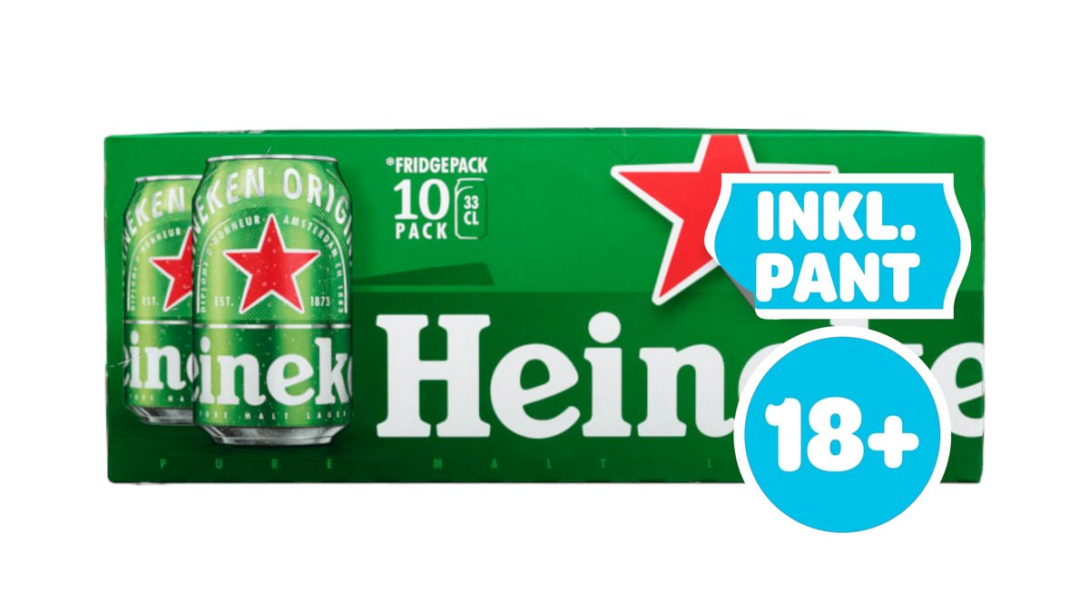 Øl Lager 4.7% 10x330ml - Heineken