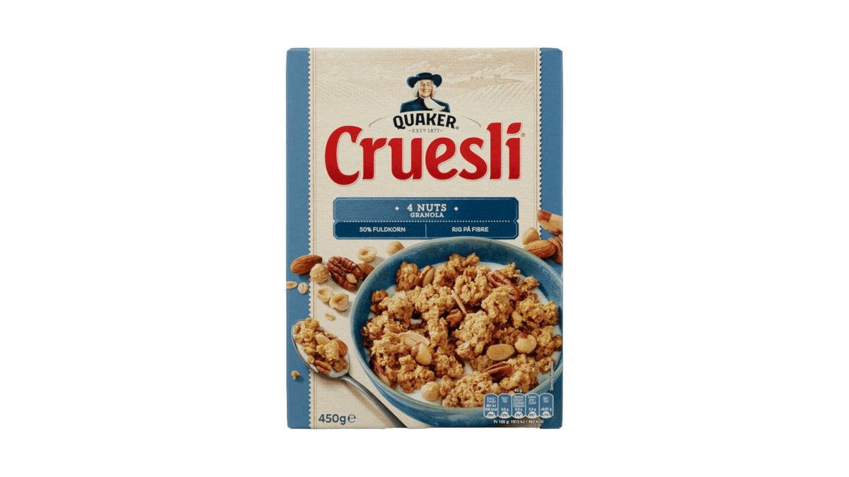 Quaker Cruesli 4 Nuts, 450 g