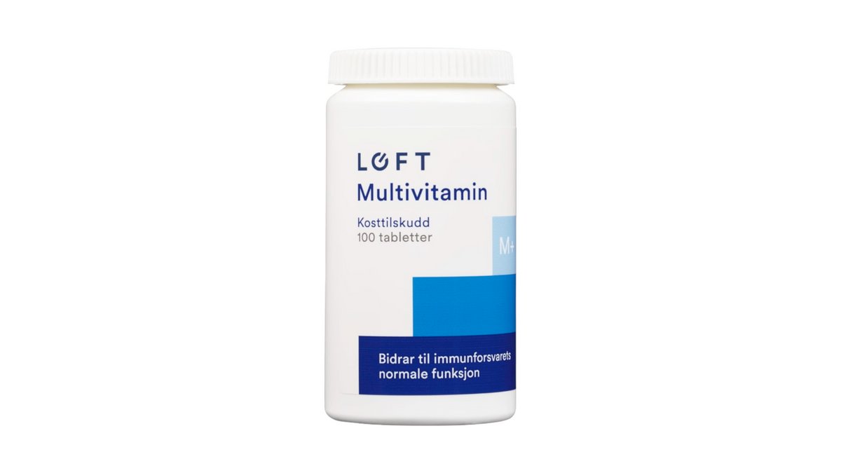 Multivitamin Svelgetablett 100stk 80g - Løft