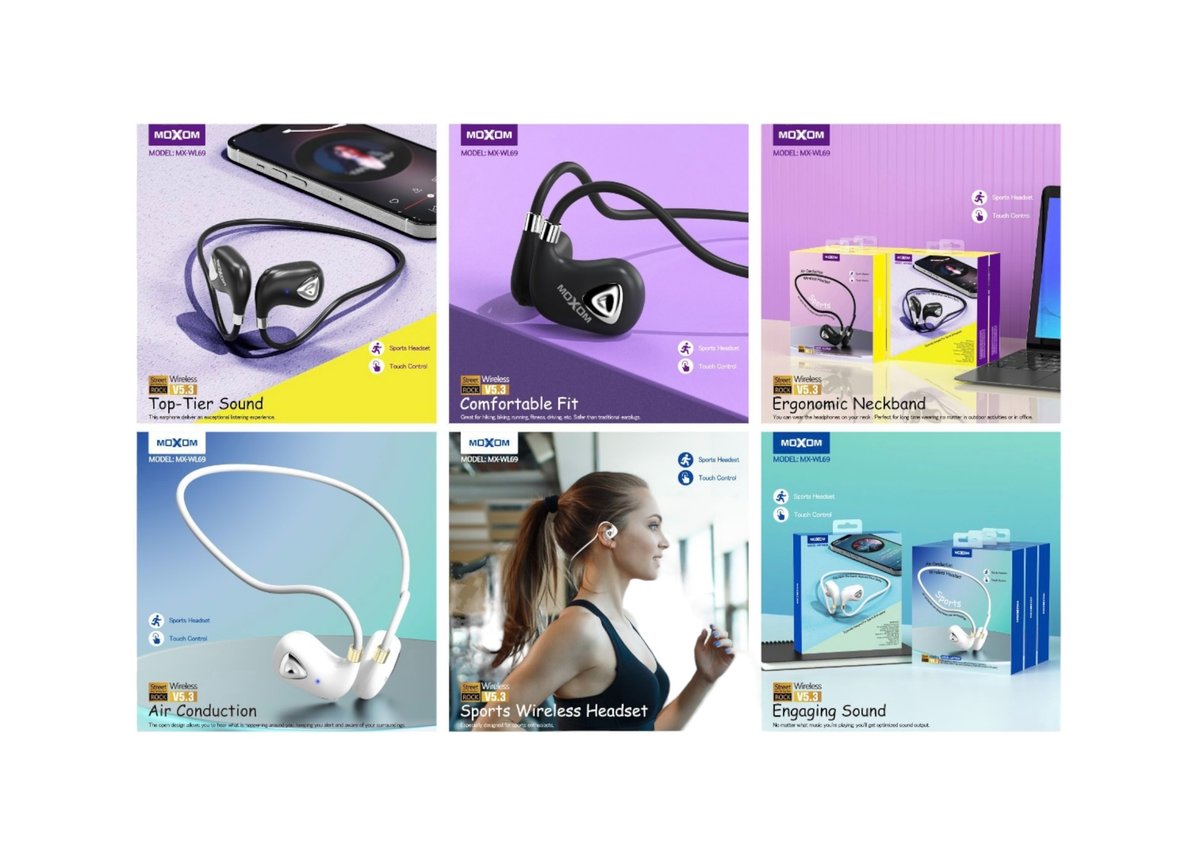 Sport Headphones Moxom Mx-Wl69