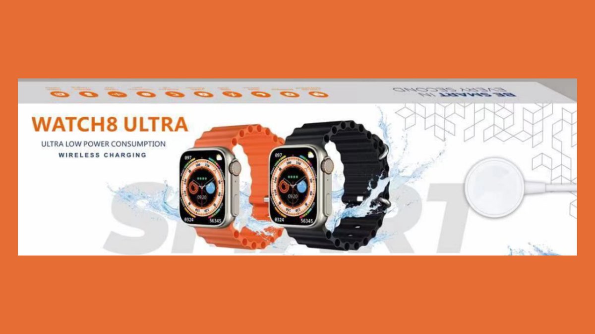 Smart Watch with charger Black colour