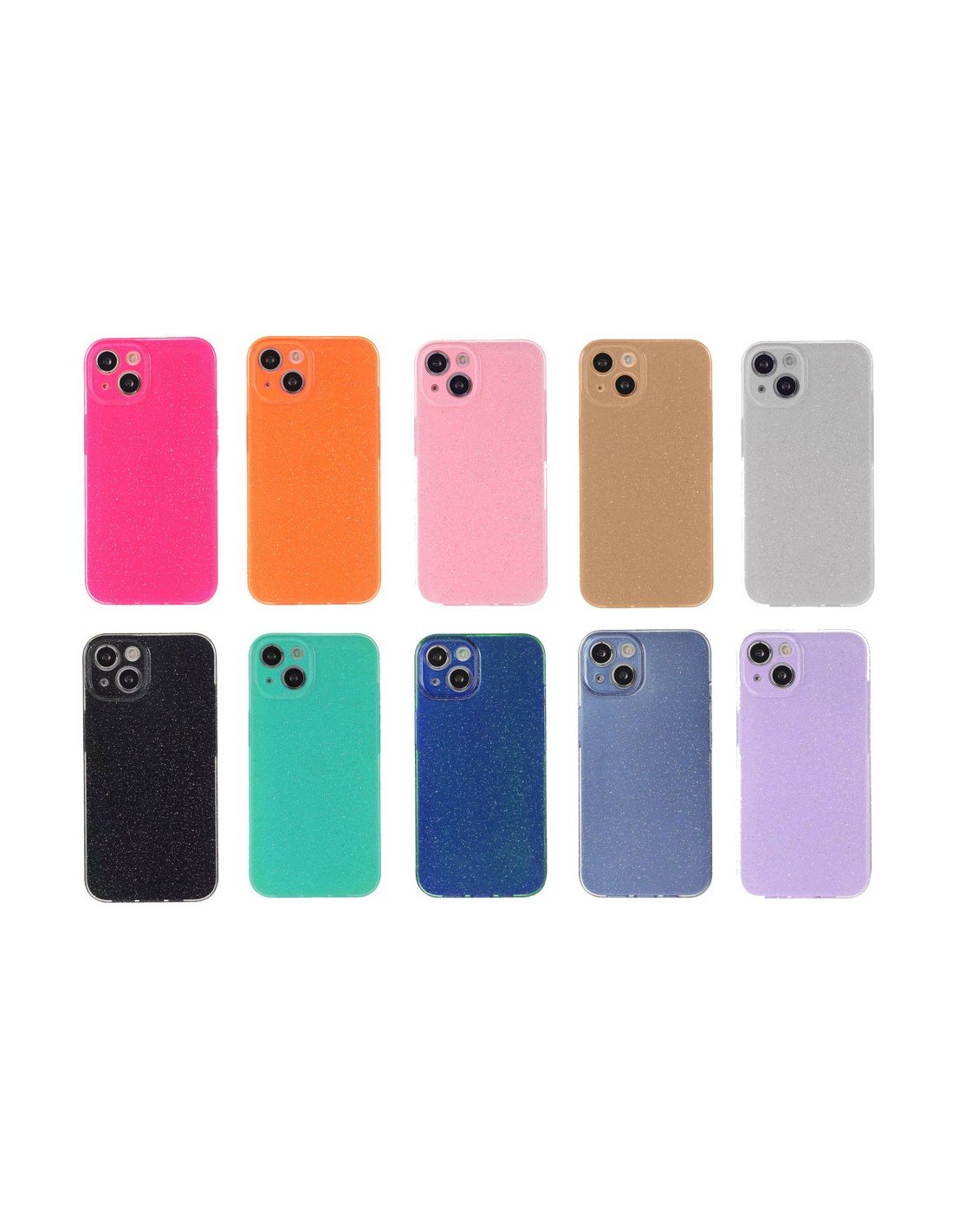 BLACK Glitter semihard glossy cover 14 pro