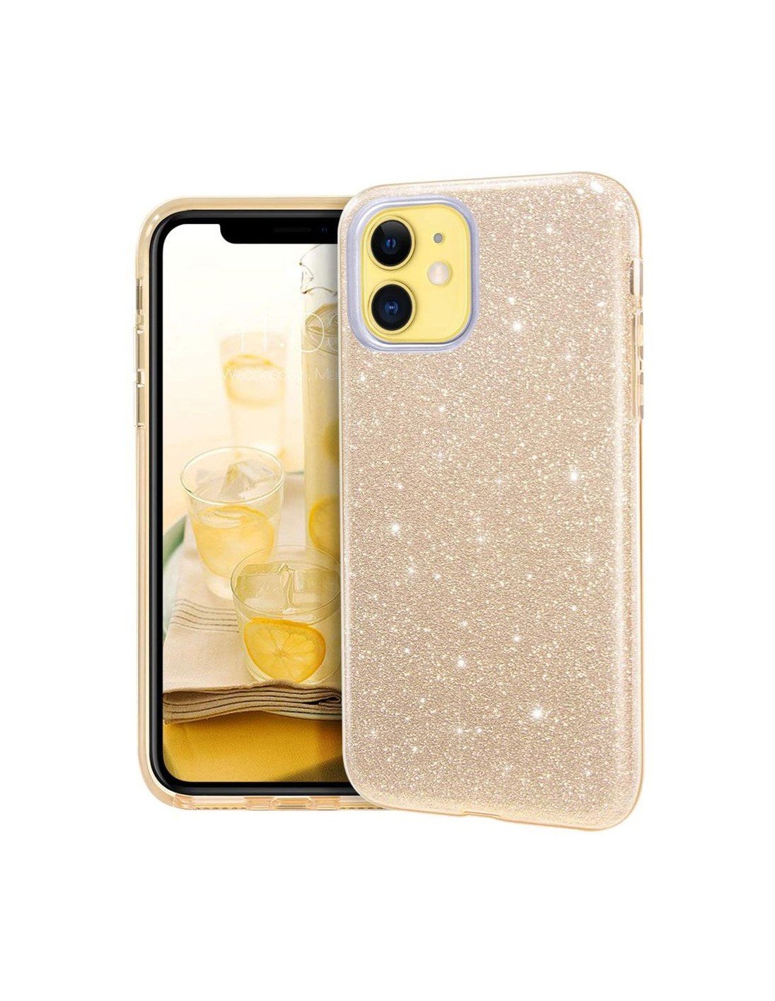 Gold Glitter hard cover case iphone 13 pro max