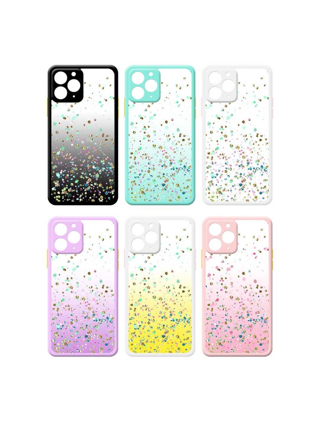 Turquise cover with glitter iphone x/xs