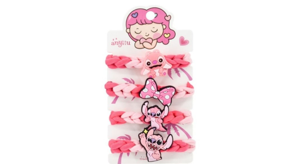 Stitch hair accesories pink