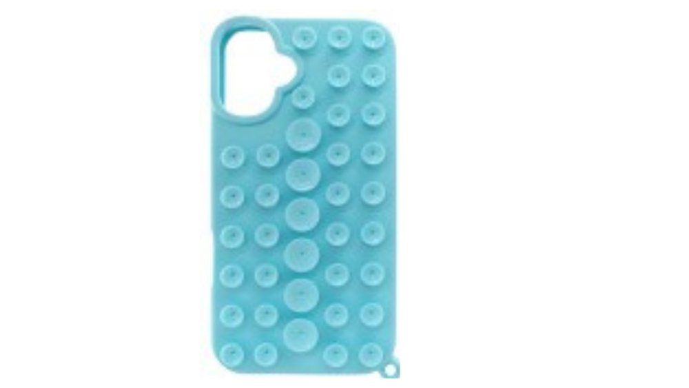 Light blue Suction cup soft cover case 16Plus