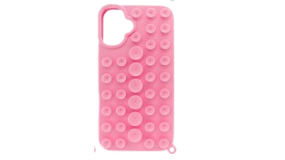 Pink Suction cup soft cover case 16plus