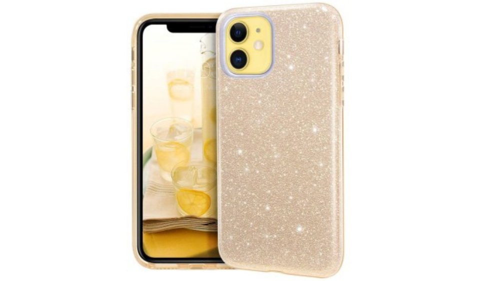 Gold Double & Glitter hard cover case S24 plus