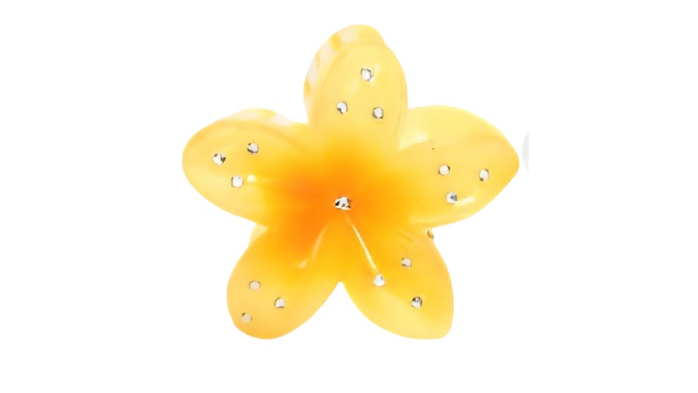 Hair clipper yellow and orange with strass