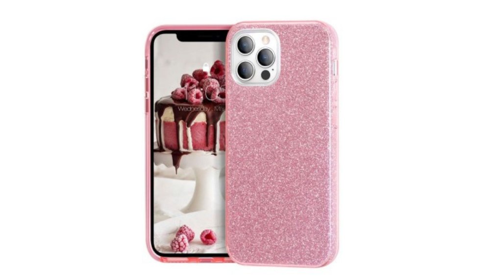 Pink Double & Glitter hard cover case S24 plus