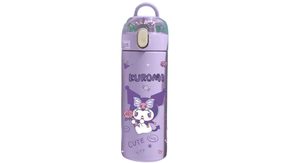 Kuromi purple water bottle 420ml