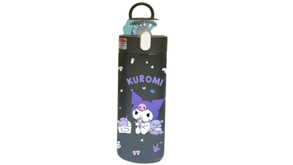 Kuromi black water bottle 420ml