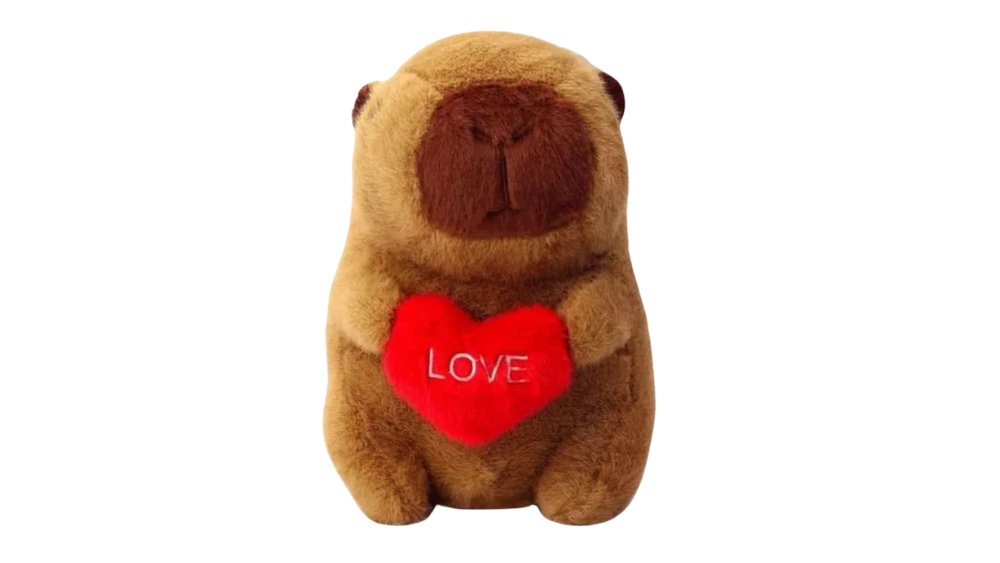 Capybara small hold heart