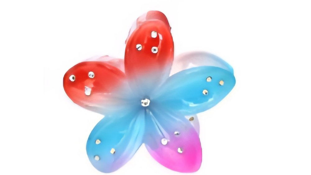 Hair clipper red,blue and pink with strass