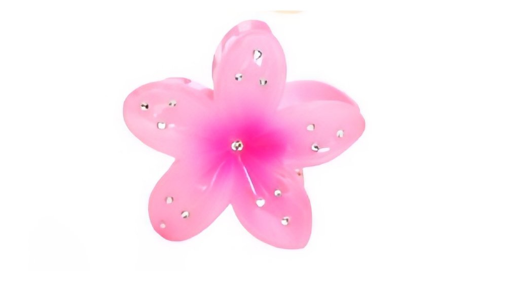 Hair clipper pink and phuksia with strass in the edges