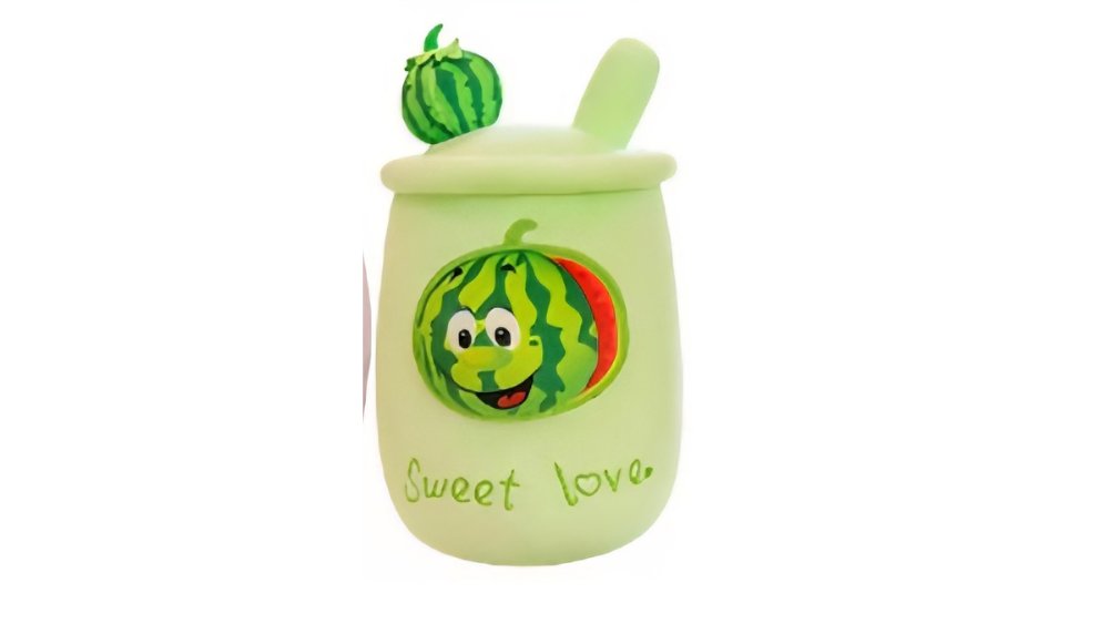 Bubble tea plush green
