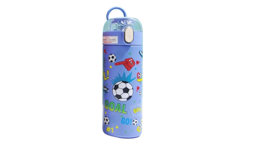 Football blue water bottle 420ml