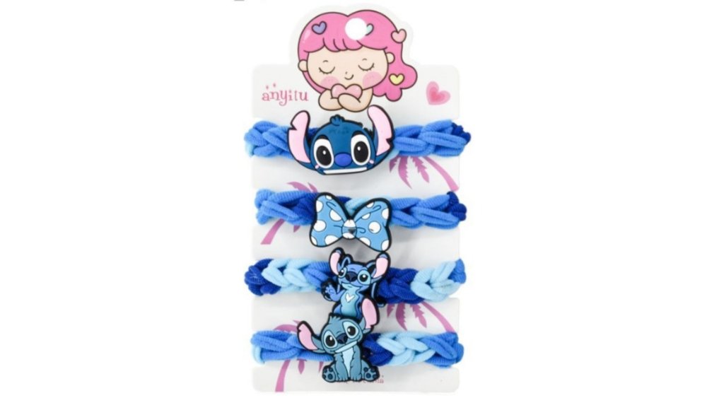 Stitch hair accesories blue