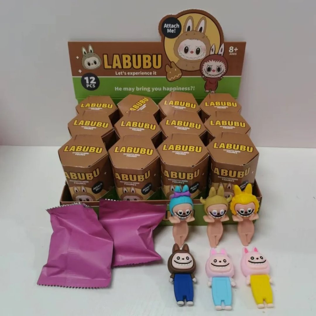 Labubu Attached me on phone blind box⁹
